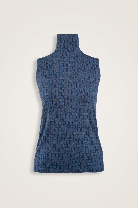 Woven Noor Indigo Supreme Sleeveless Blouse - 1