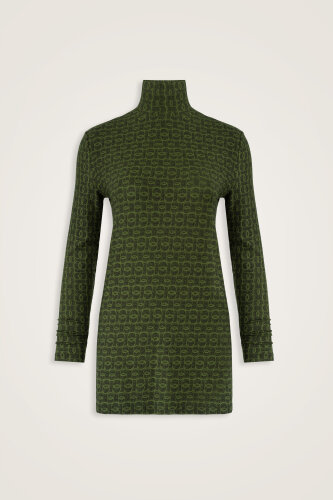 Woven Noor Khaki Long Supreme Blouse 