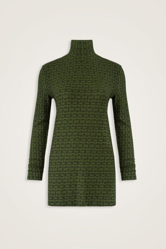 Woven Noor Khaki Long Supreme Blouse - 1