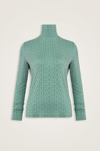 Woven Noor Mint Green Short Supreme Blouse 