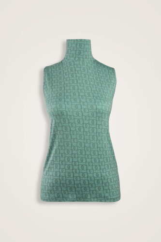 Woven Noor Mint Green Supreme Sleeveless Blouse 