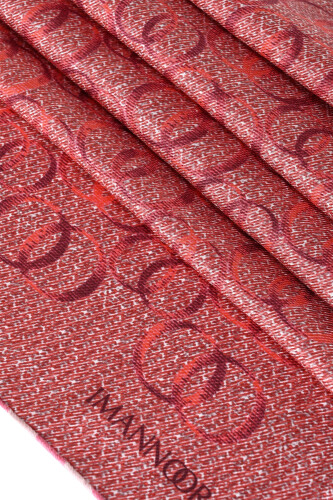 Woven Noor Pink Twill Silk Scarf - 2