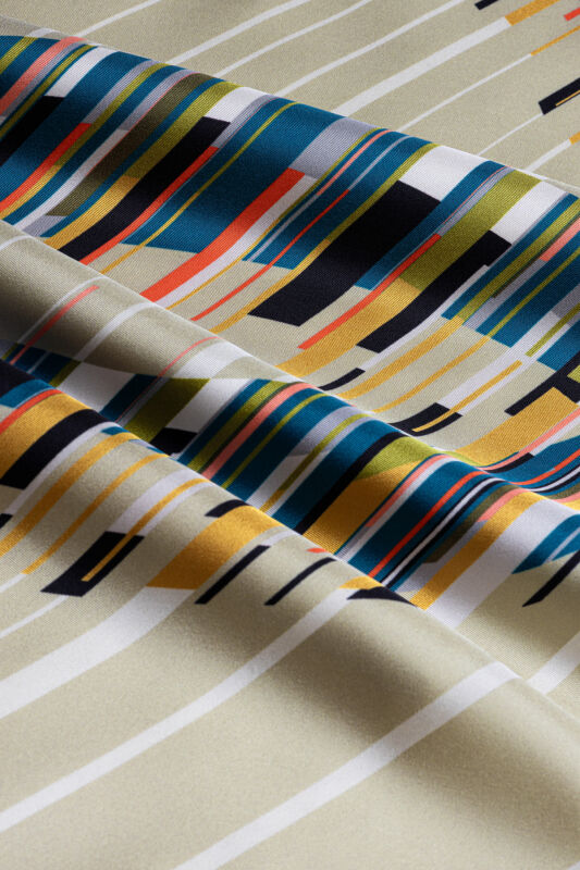 Yağmur Noor Yeşil Tivil İpek Eşarp 90x90 - 4