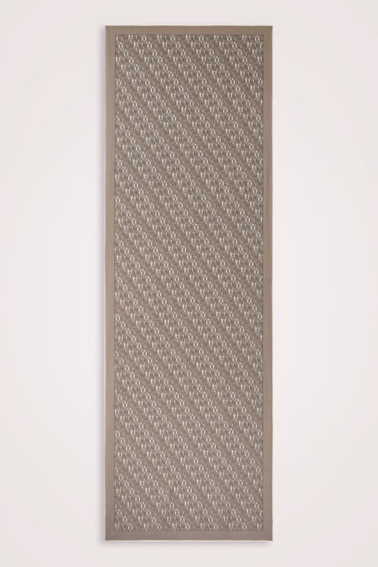 Yazı Bej Krep İpek Gömlek Şalı 70x210 - 2