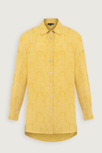 Yellow Linen Jacquard Shirt - 2