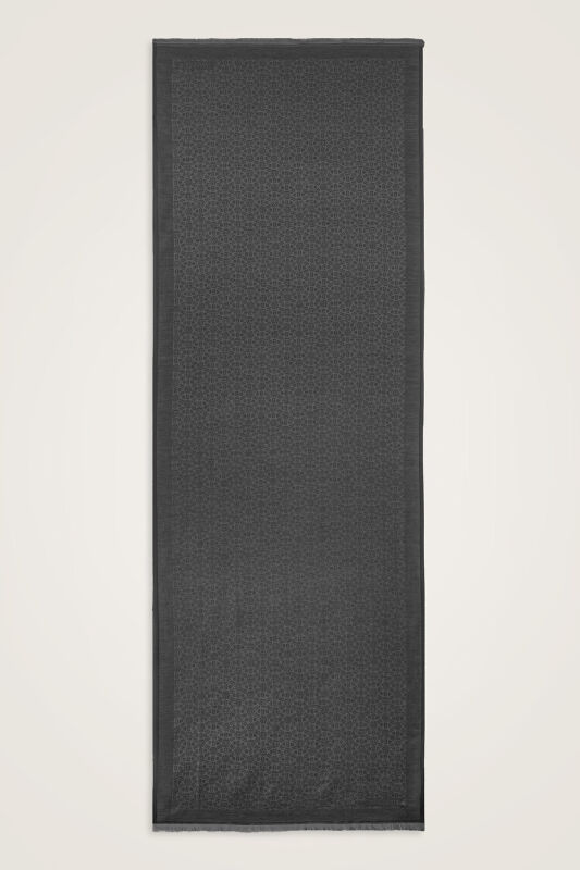 Yıldızlı Gece Füme Pamuk İpek Şal 70x200 - 1