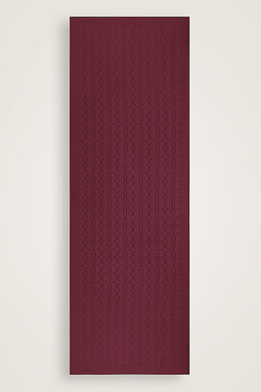 Yonca Logo Cherry Naia Jacquard Silk Scarf - 1