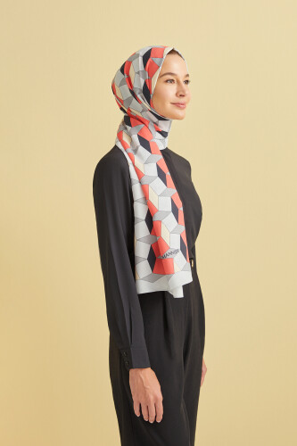 ZigZag Flosh Viscose Shawl Grey 