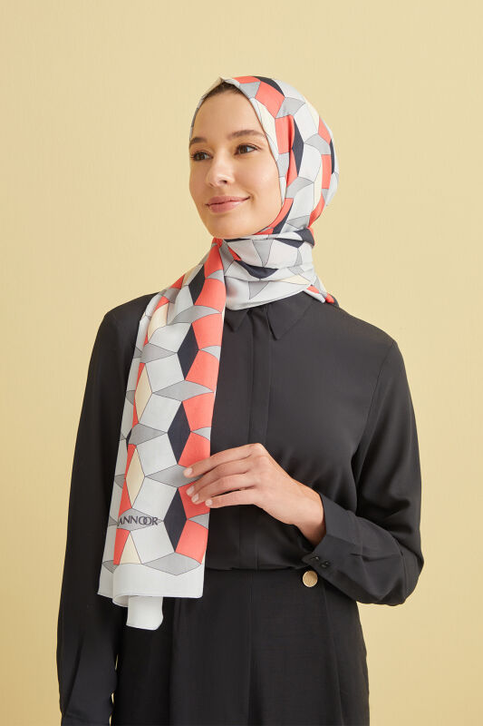 ZigZag Flosh Viscose Shawl Grey - 4