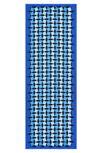 ZigZag Lacivert Floş Viskon Şal 70x200 
