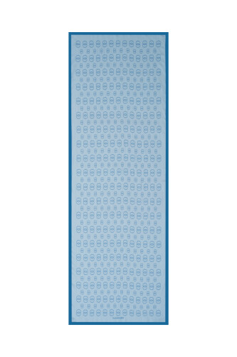 Zincir Baskı Mavi Floş Viskon Şal 70x210 - 1