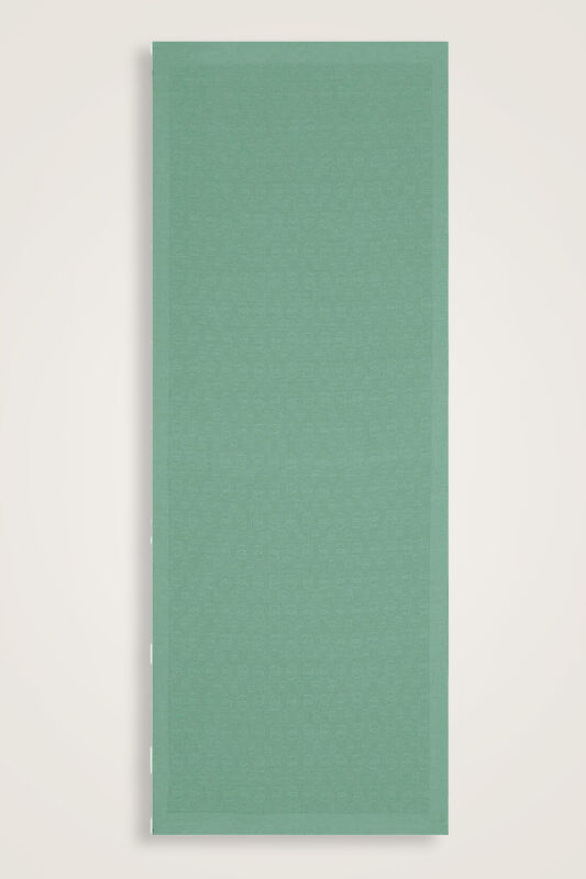 Zincir Desen Mint Pamuk İpek Şal 70x210 - 2