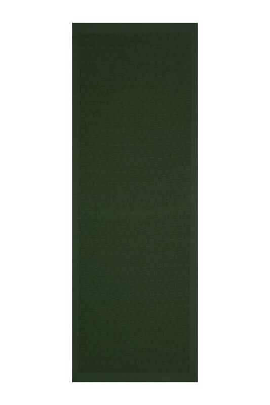 Zincir Desen Yeşil Pamuk İpek Şal 70x210 - 2