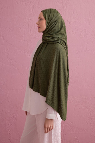 Zincir Jakar Haki Supreme Şal 70x180 - 5