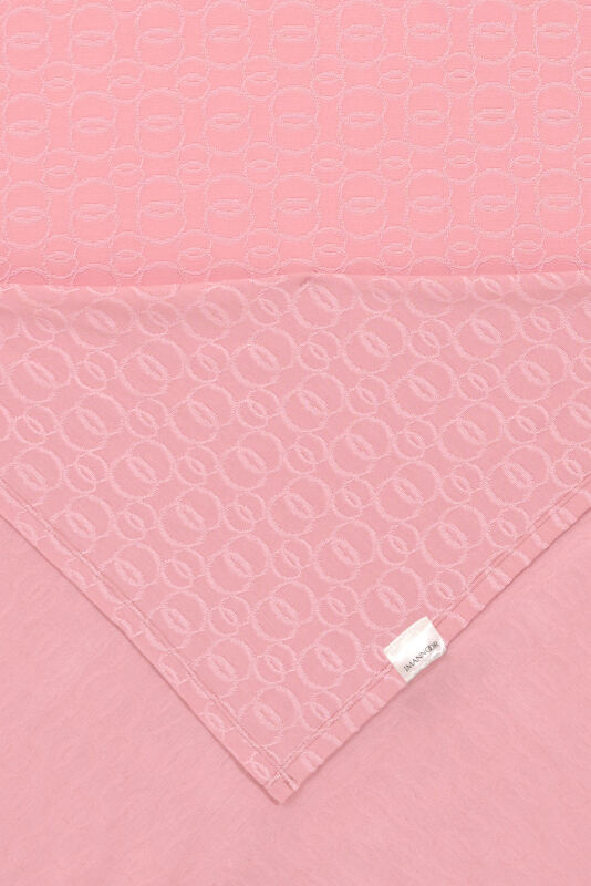Zincir Jakar Koyu Pembe Supreme Şal 70x180 - 4