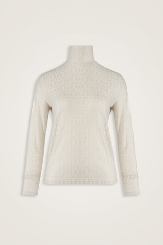 Zincir Jakar Krem Kısa Supreme Bluz - Imannoor