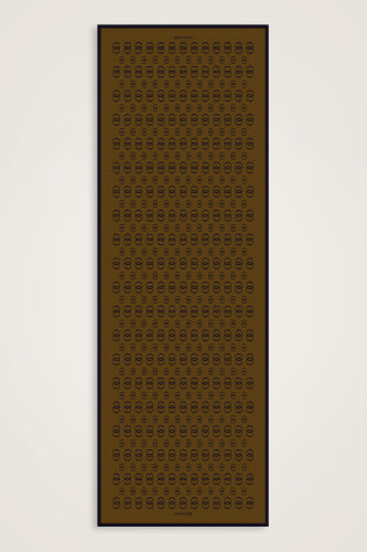 Zincir Logo Sütlü Çikolata Pamuk Floş Şal 70x210 - Imannoor (1)